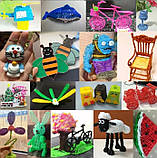 3D-ручка з дисплеєм від Fun Game трафарети + екопластик рожева, фото 3