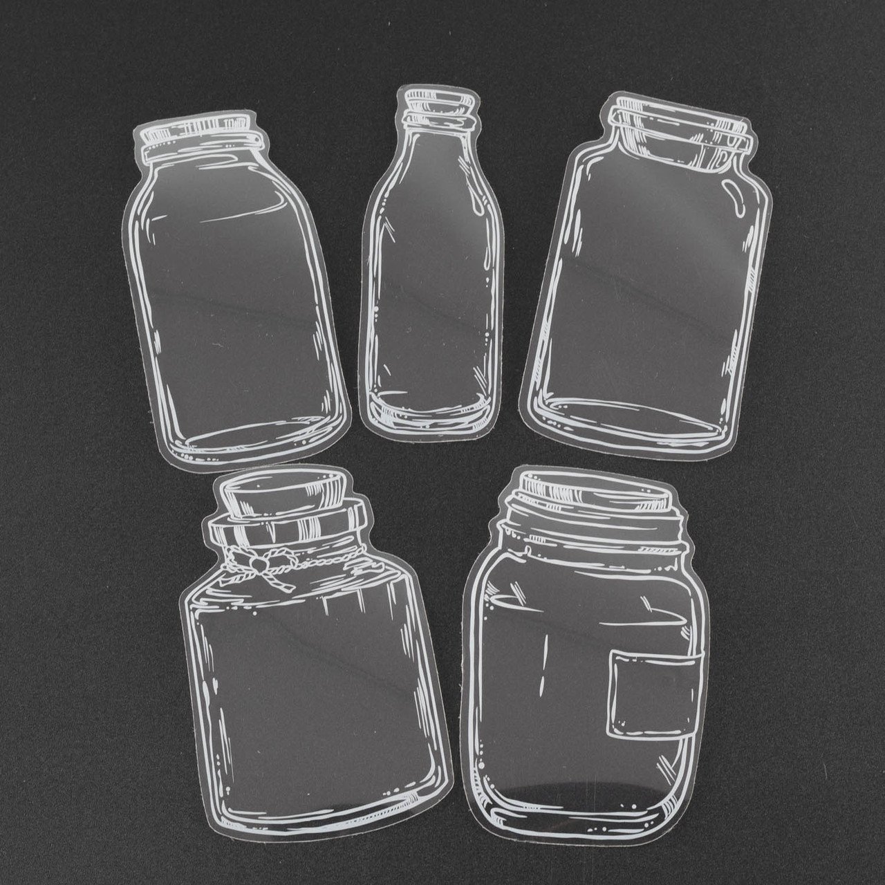 Наклейки Баночки 30шт NKL030, фото 1