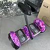 Гіроскутер з ручкою для дітей сігвей Segway Xiaomi NineBot Mini Гіроборд з Ручкою рожевий космос, фото 8