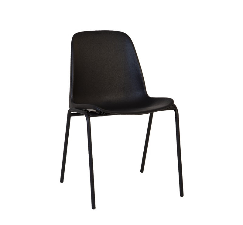 Стілець офісний Besta-15 black пластик black (Новий Стиль ТМ)