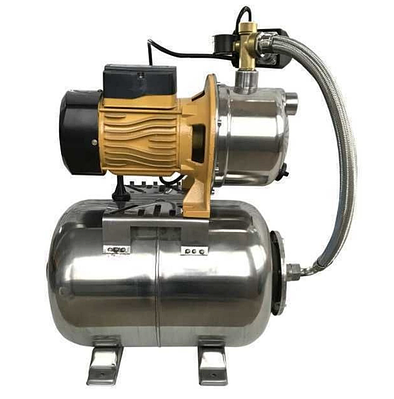 Насосна станція до 3,6 м³/год, тиск 1,8 - 2,8 бар (макс. 4,5 бар), бак 24 л, 1,1 кВт, Optima JET100S-PL-24INOX, гідрофор