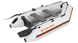 Надувна лодка Колібри КМ-245 моторна 2 місна ПВХ 950 г/м² вантажопідйомність 260 кг для риболовлі та полювання
