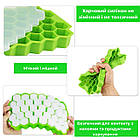 Силіконова форма для льоду Соти з кришкою Supretto (9054), фото 3