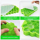 Силіконова форма для льоду Соти з кришкою Supretto (9054), фото 8