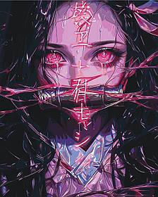 Картина за номерами Аніме. Незуко Камадо (клинок, що розсікає демонів) 40*50 см Орігамі LW 31519