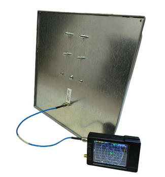 Патч-антена на 5.8 ГГц з круговою правою поляризацією (RHCP) та підсиленням 18 дБі