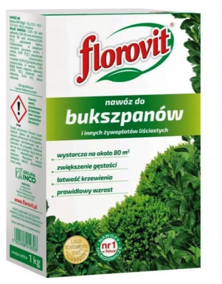 Флоровіт Комплексне добриво для самшитів 1 кг Florovit NPK 12/10/15 Польща