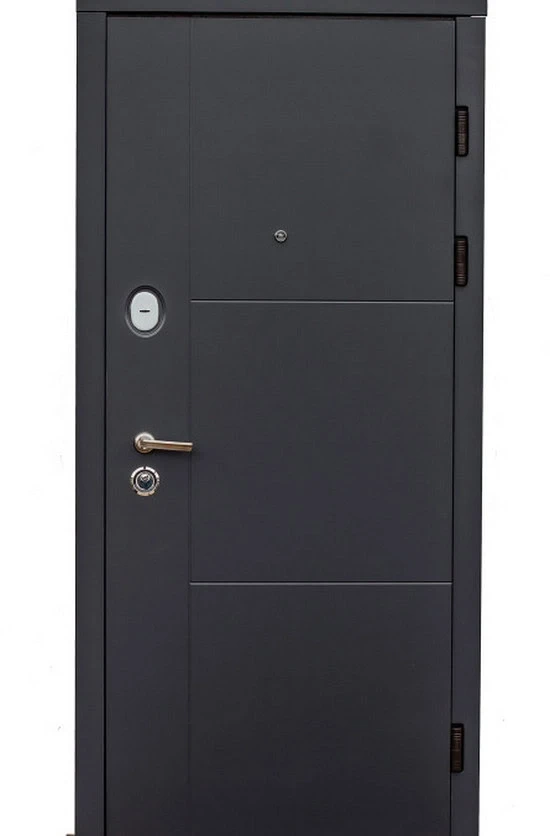 Двері вхідні Наші Двері РУБІЖ Б-321 Антрацит 860х2040 мм, фото 1