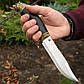 Мисливський подарунковий ніж ручної роботи сталь 50х14мф Gorillas BBQ KN100, фото 9