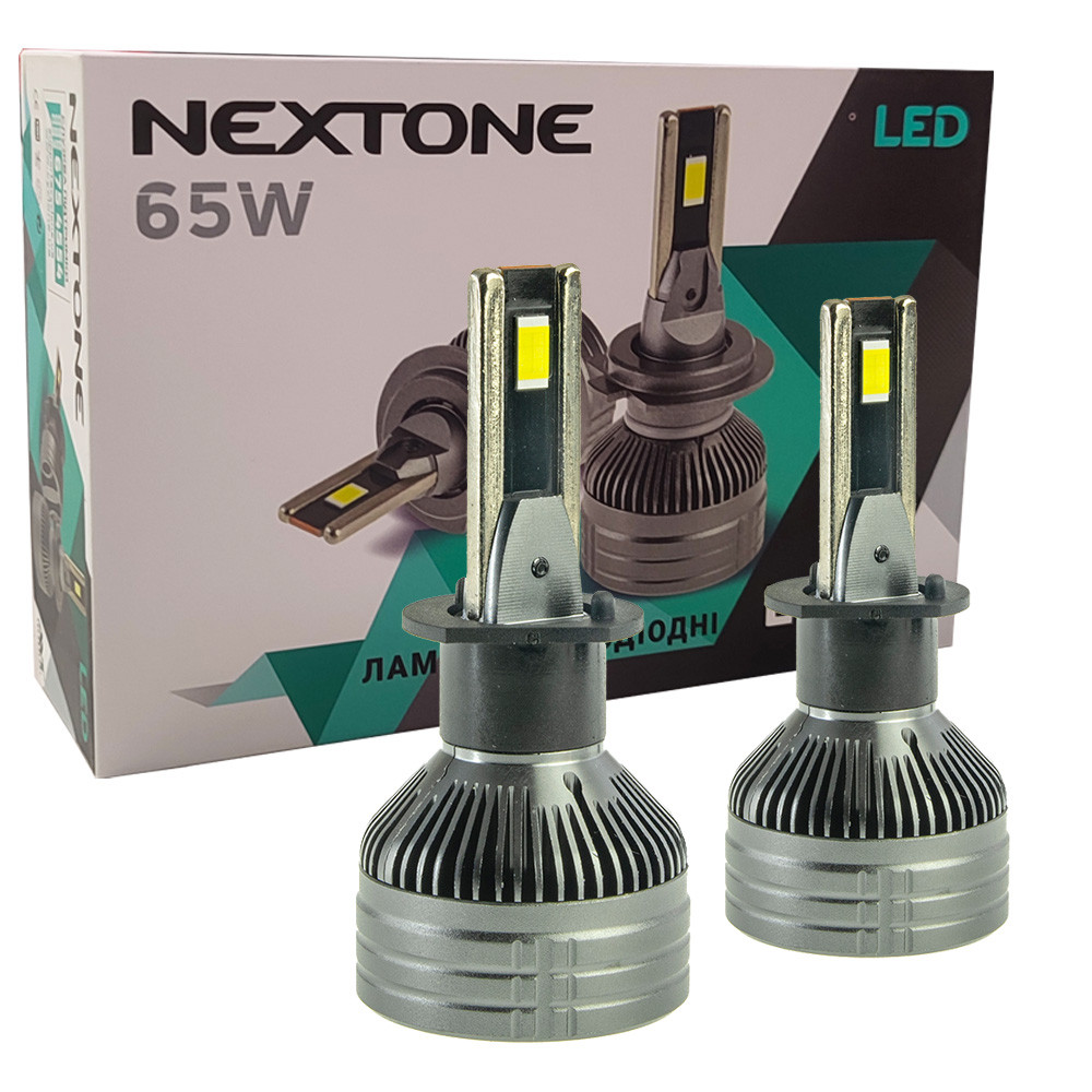 Лампа світлодіодна для фар Nextone LED H1 6000K 14000LM L8 2 шт комплект, фото 1