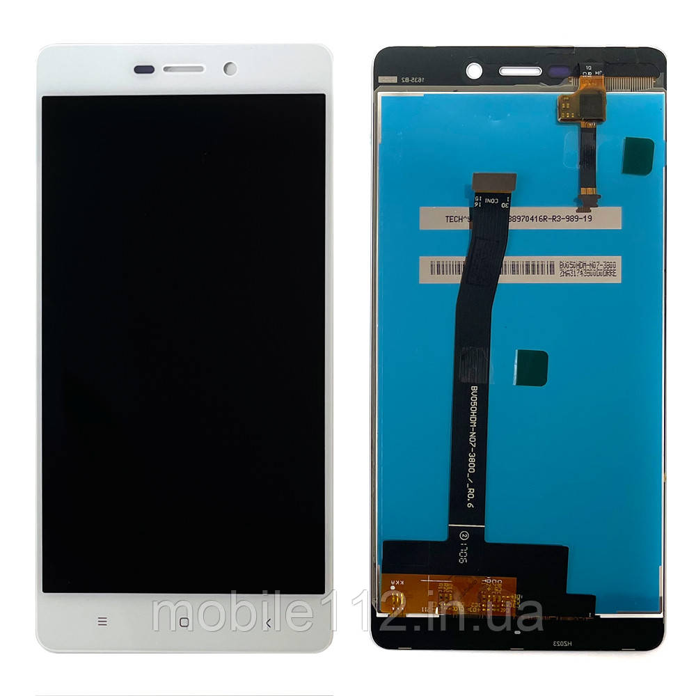 Екран (дисплей) Xiaomi Redmi 3 3 Pro 3S 3X з тачскріном білий