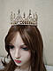 Корона з камінням Swarovski Золото 15х7 см Корона для дівчат Золота корона на голову, фото 2