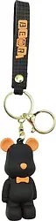 Брелок Ведмедик з метеликом чорний