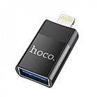Адаптер для iPhone Hoco UA17 Lightning To USB 2.0 Black