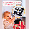 Бортик-книжка Лев на ліжечко двостороннє, розвиваюча, контрастна, книжка-розкладачка для немовлят, фото 2