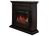 Камінокомплект універсальний 2в1 ArtiFlame Toronto AF23S махагон коричневий антик з обігрівом і звуком горіння, фото 4