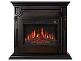 Камінокомплект універсальний 2в1 ArtiFlame Toronto AF23S махагон коричневий антик з обігрівом і звуком горіння, фото 3
