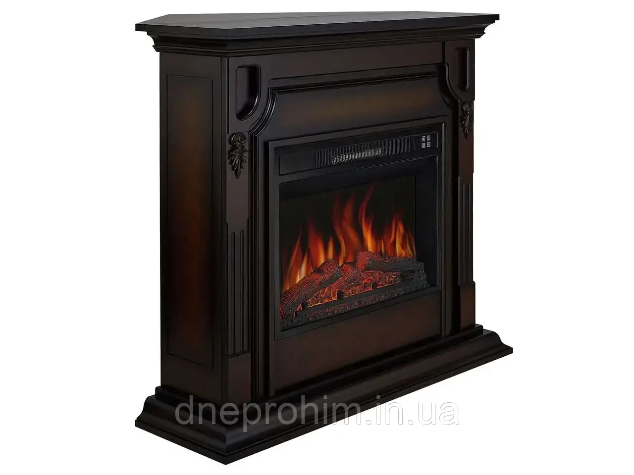 Камінокомплект універсальний 2в1 ArtiFlame Toronto AF23S махагон коричневий антик з обігрівом і звуком горіння