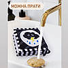 Бортик-книжка Лев на ліжечко двостороннє, розвиваюча, контрастна, книжка-розкладачка для немовлят, фото 3