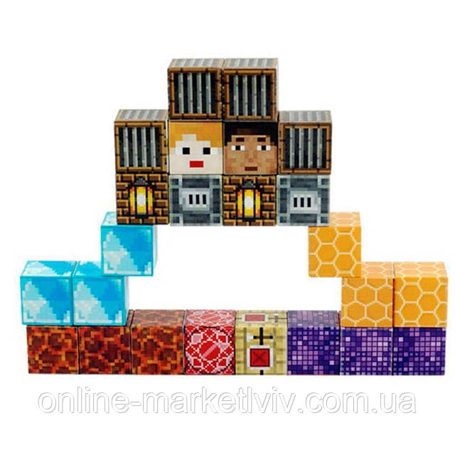 Купити Дитячий магнітний конструктор 36 предметів, Magnetism World