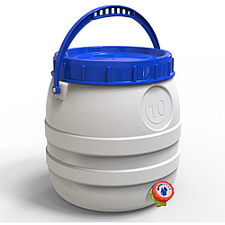 Бідон Євро Пласт 10л дужка харчовий з  вентильним краном