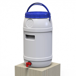 Бідон Євро Пласт 20л дужка харчовий з пластиковим краном