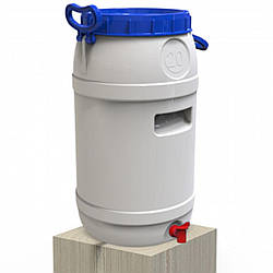 Бідон Євро Пласт 20л ручки харчовий з пластиковим краном