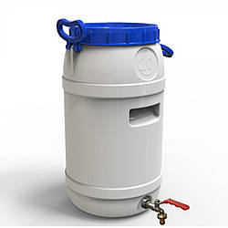 Бідон Євро Пласт 20л ручки харчовий з латунним краном