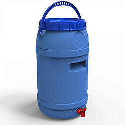 Двошаровий Бідон Літолан 20л харчовий з пластиковим краном та дужкою 100% захист від УФ