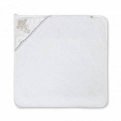Рушник хрестильне з куточком (срібло) 100*100 див.