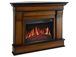 Каминокомплект угловой ArtiFlame Albion Corner AF23S дуб антик с обогревом и звуком горения огня