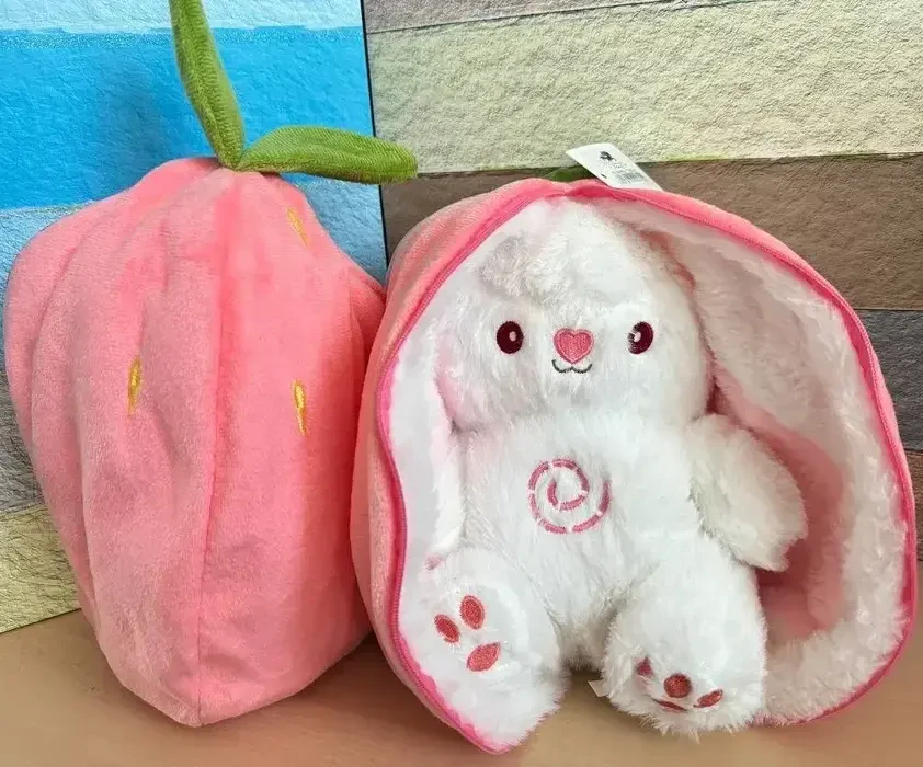 Дитяча інтерактивна м'яка іграшка "зайчик" повітропроникний, нічник музичний для сну з підсвіткою, фото 1