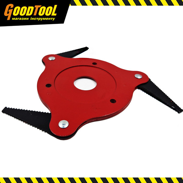 Диск для мотокоси з викидними ножами, 3 ножа, 25,4мм