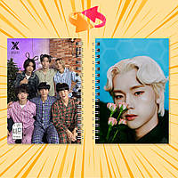 Блокнот А6 пружина 48 л. клітина K-Pop Xdinary Heroes