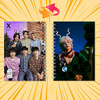 Блокнот А6 пружина 48 л. клітина K-Pop Xdinary Heroes