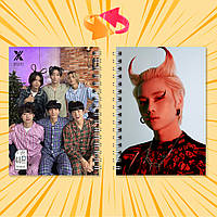 Блокнот А6 пружина 48 л. клітина K-Pop Xdinary Heroes