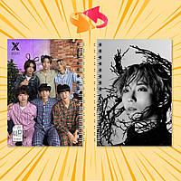 Блокнот А6 пружина 48 л. клітина K-Pop Xdinary Heroes