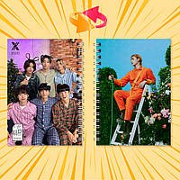 Блокнот А6 пружина 48 л. клітина K-Pop Xdinary Heroes