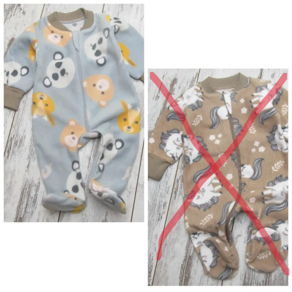 Флісовий чоловічок теплий сліп із флісу для новонароджених 8044, фото 1