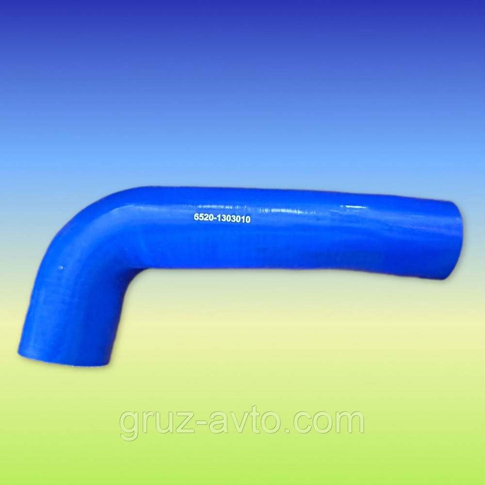 Патрубок радіатора верхній відводить КАМАЗ ЄВРО-2 силікон 6520-1303010, фото 1
