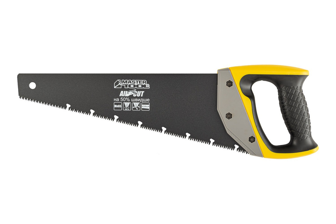 Ножівка столярна BLACK ALLIGATOR 350 мм 9TPI MAX CUT загартований зуб 3D заточування тефлонове покриття
