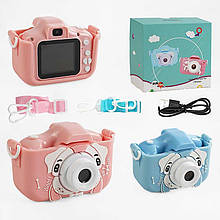 Фотоапарат дитячий Собачка C 56663, звук, фото, відео, фронтальна камера, ігри