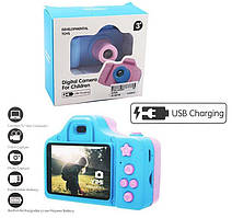 Дитячий цифровий фотоапарат QF 928, карта пам'яті 32 Гб, звук, фото, відео, 5 ігор