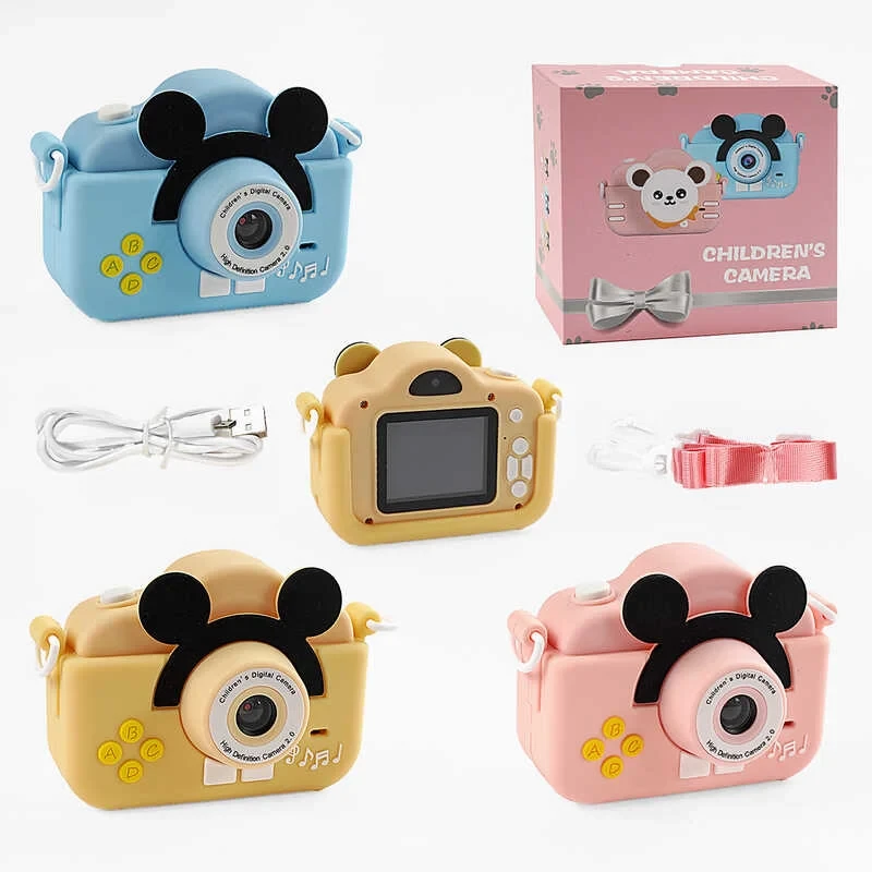 Фотоапарат дитячий C 66633, фронтальна камера, звук, фото, відео, ігри, роз'єм для SD-карти, фото 1