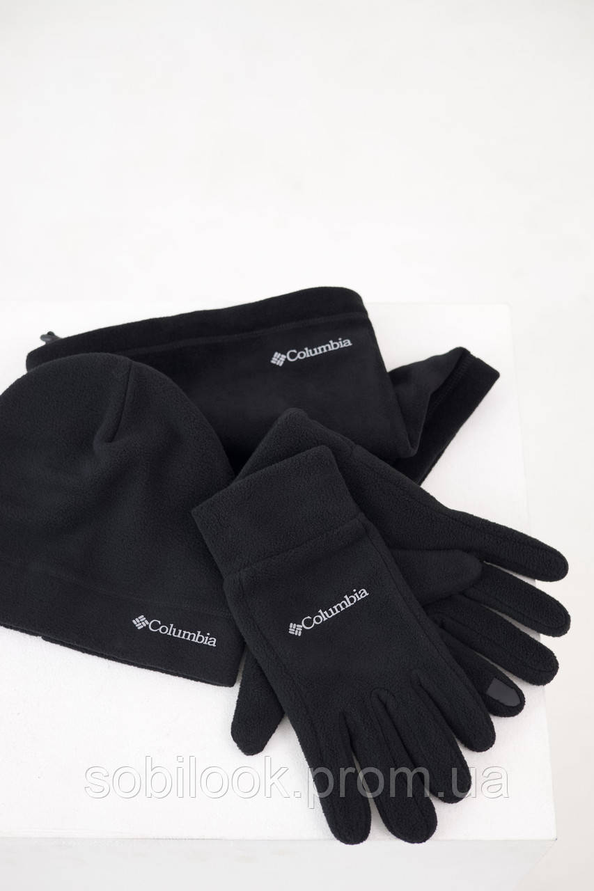 Комплект Columbia зимова шапка / бафф / рукавиці - фото 1 - id-p2386827954