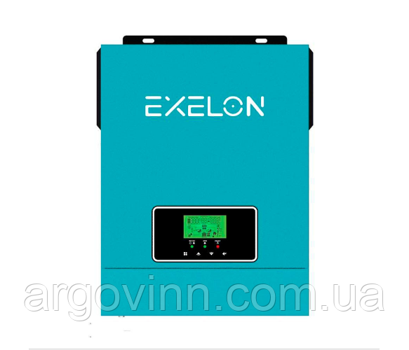 Автономний інвертор Exelon EXS-3000/24, 3200VA, 24V, ток заряда 0-60A, MPPT (30-400VDC, 80A)