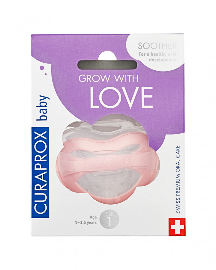 Соска силіконова Curaprox (7-18 місяців) Curaprox Babysoother pink/1 Рожевого кольору 1 шт