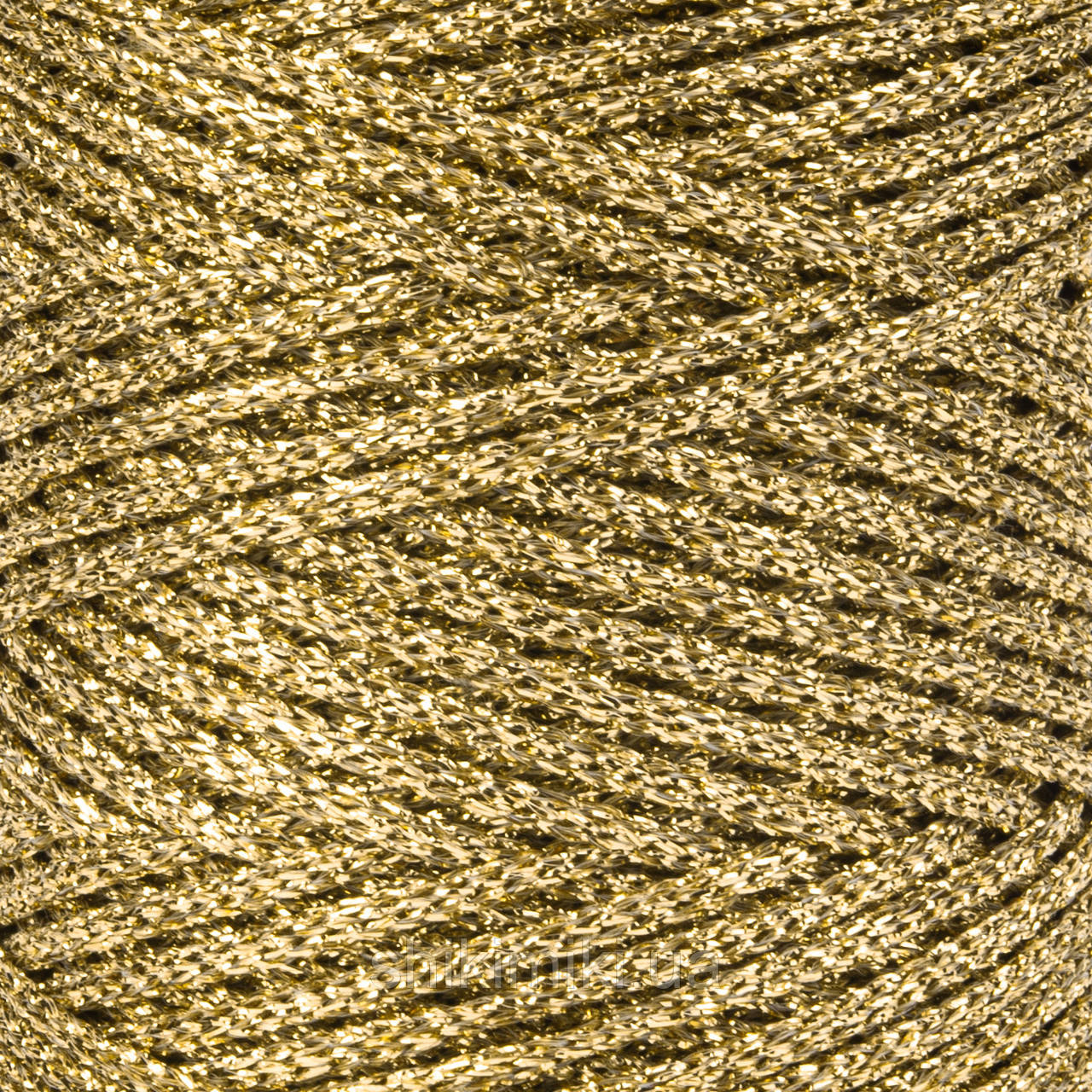 Трикотажний шнур з люрексом Knit Shine Stelo, колір Золото, фото 1
