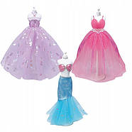 Набір для шиття (2 види, манекен, набір тканин, мереживо, стрази, в коробці) JX 20424-6, фото 3