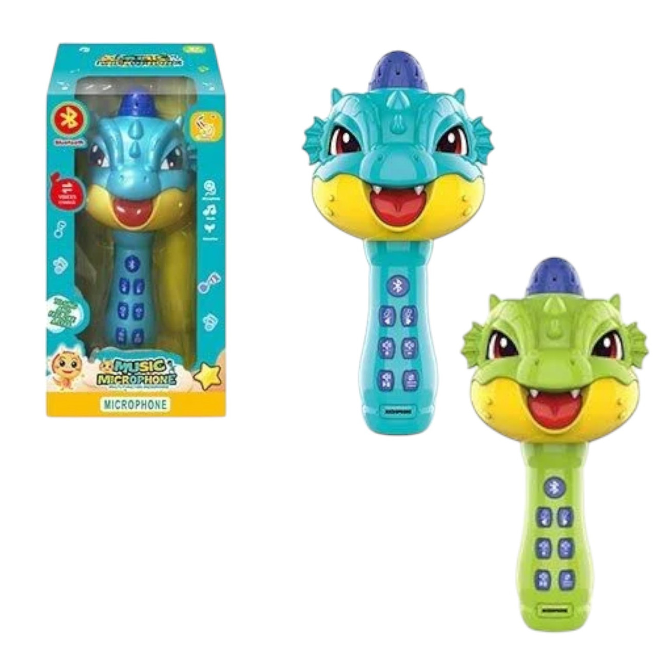 Караоке-мікрофон (2 кольори, Bluetooth, зміна голосу, світлові та звукові ефекти) HD 825, фото 1